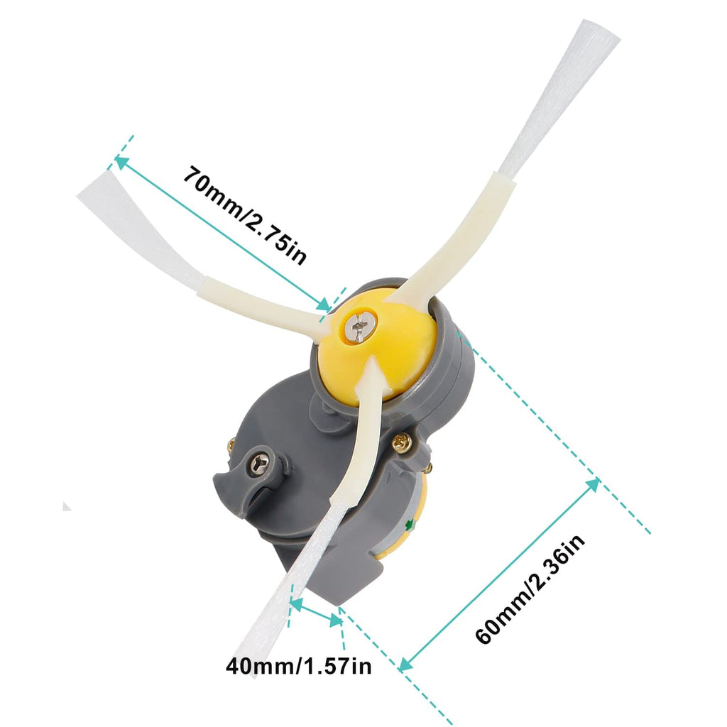 Side Brush Motor Module for Roomba 500/600/700/800/900 i3 i7 e5 e6 e7 530 560 570 620 650 694 780 900 860 870 880 890 960 980 Series, Vacuum Cleaner Replacement Parts