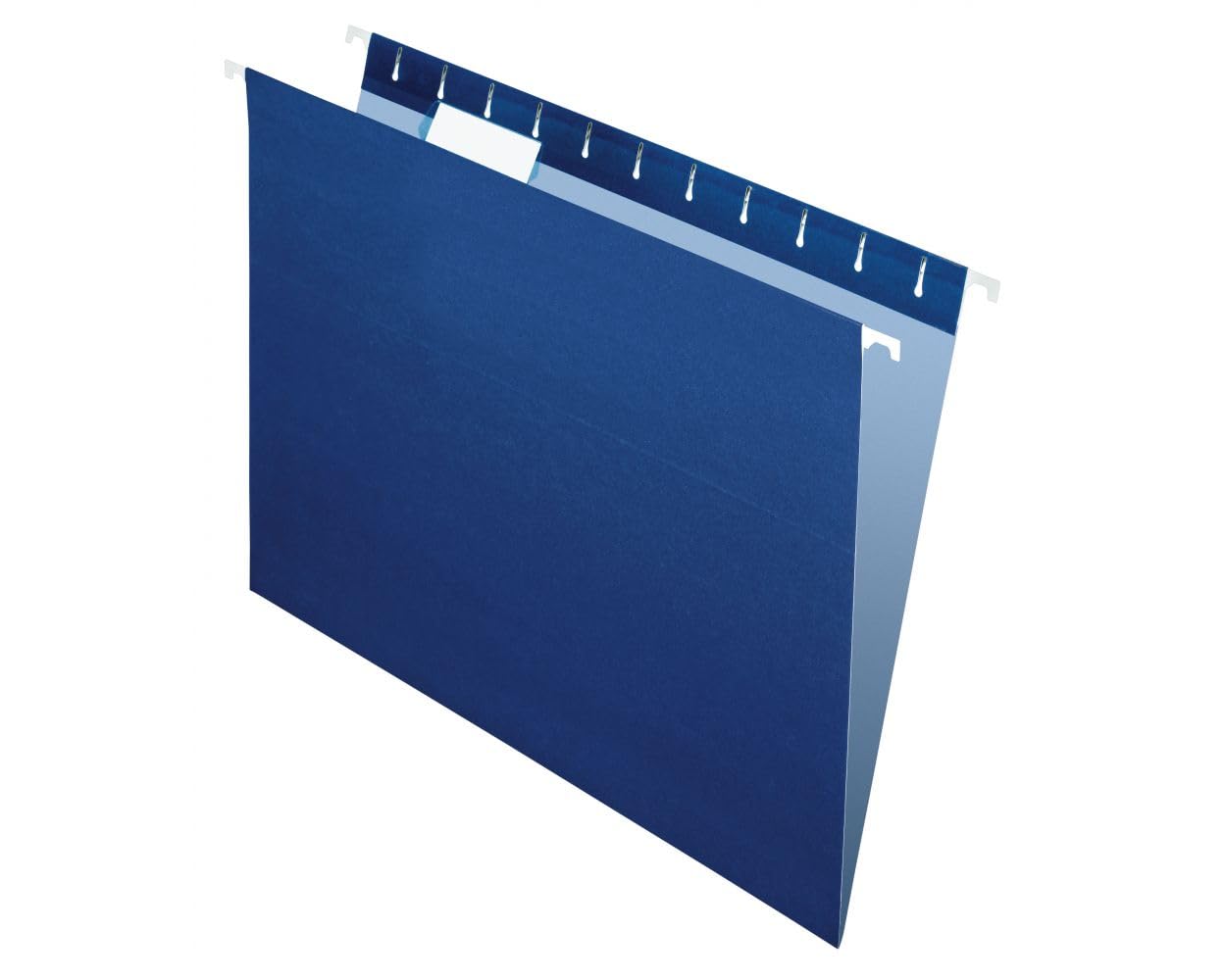 Pendaflex Hanging File Folders, Letter Size, Navy Blue, 25-Pack, Durable Paper Stock, Coated Rods for Smooth Sliding, Lighter Interior to Prevent Misfiling, for Office or Home Filing Systems