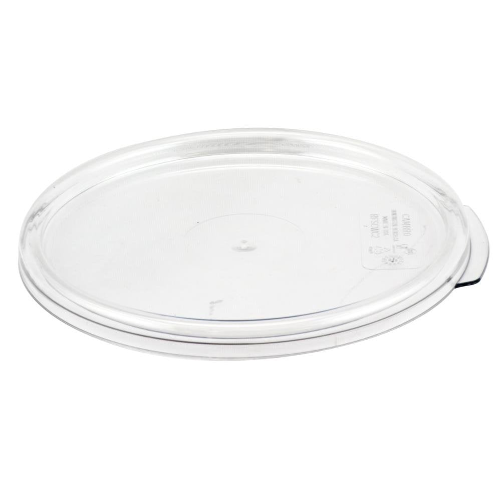 (1.9l with lid) - Cambro RFSCW2135 Camwear 1.9l Clear Round Food Storage Container with Cambro RFSCWC2135 Clear Round Lid