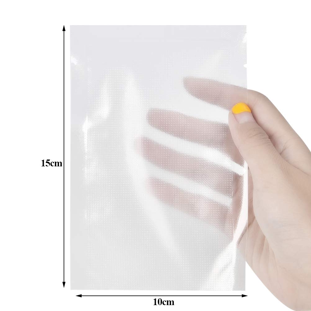 TIMESETL 4 x 6 Inch Full Mesh Vacuum Seal Bags, Food Saver Bags Pre-cut, Sous Vide Storage Packaging Bag BPA Free, Heavy Duty, Kitchen Accessories, 200pcs