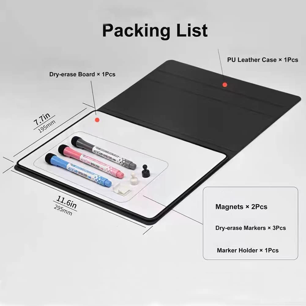 Small Dry Erase WhiteBoard Portable A4 Magnetic White Board Desktop Mini Drawing Notice Boards for Kid Student Writing & Drawing, School, Classroom, Home Use