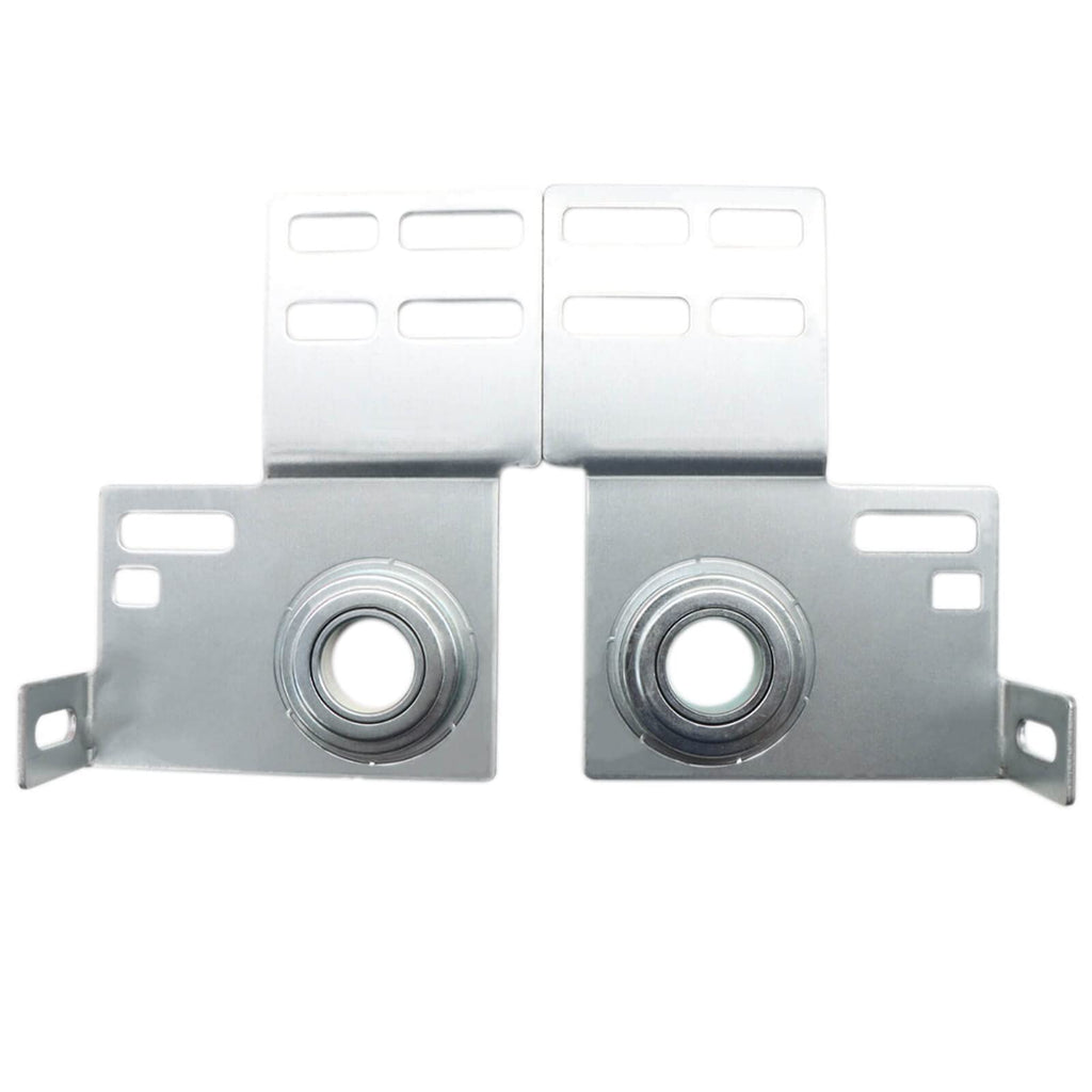 End Bearing Plates Brackets, Garage Door Parts Torsion Spring Residential Bracket with Bearings 3 3/8 Inch, for 2" Track Wood or Steel Doors (Pair)