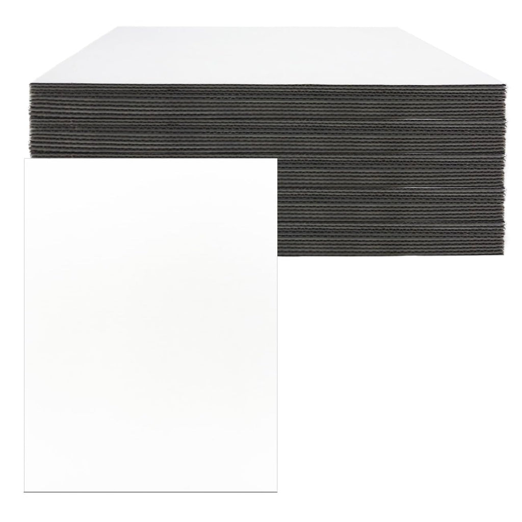 13 x 17 Inch Corrugated Cardboard Sheets Flat Layer Pads White Cardboard Rectangle Separators Bulk Flat Card Boards Inserts for Packing, Shipping,Art,Mailing,Diy Crafts,Divider Backing 50 Pack