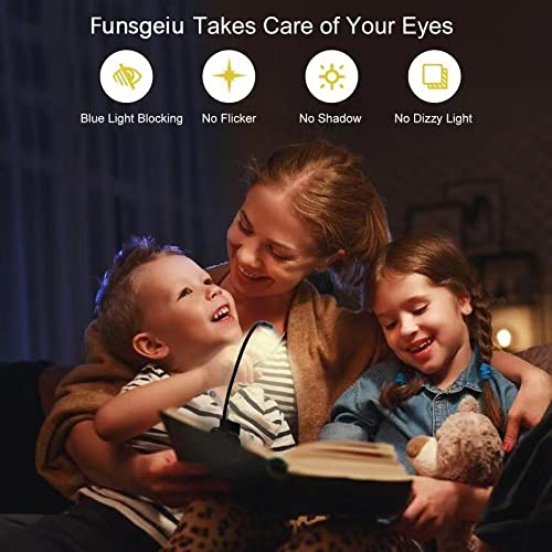 Book Light 2 Pack, Rechargeable 7 LED 9 Modes Reading Light, Eye-Care Clip On Book Reading Light for Reading in Bed, Bookworms, Kids, eReaders
