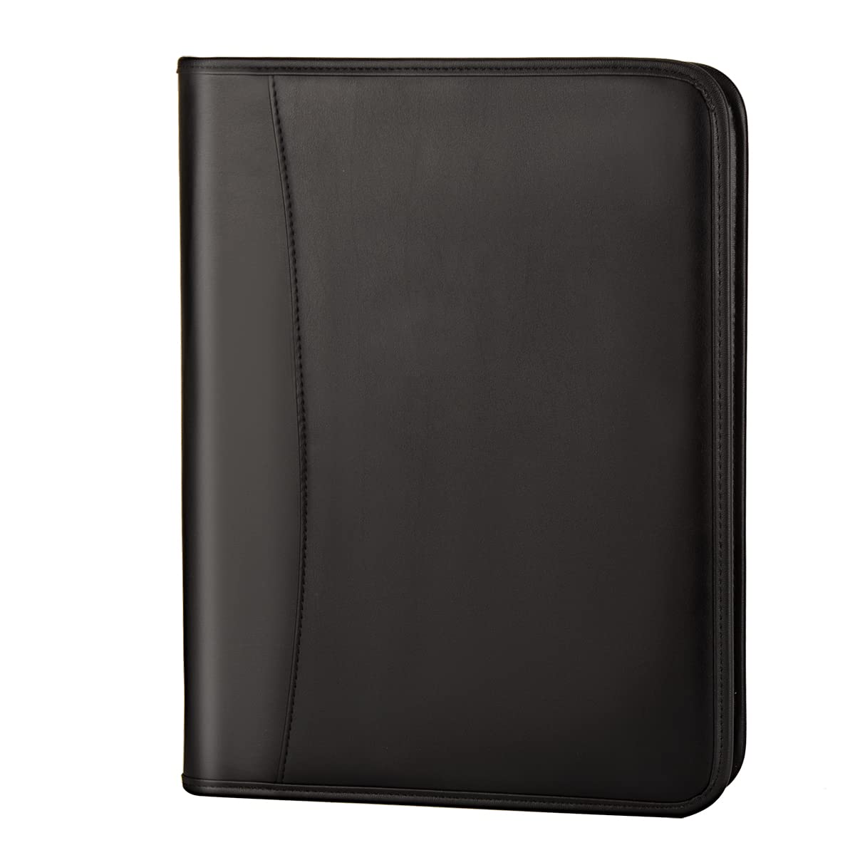 Leathario Portfolio, A4 Padfolio with Notepad, Vegan Leather Document Holder Organizer, Business Leather Folder with Pockets for Tablets Notepads Files, Office Supplies