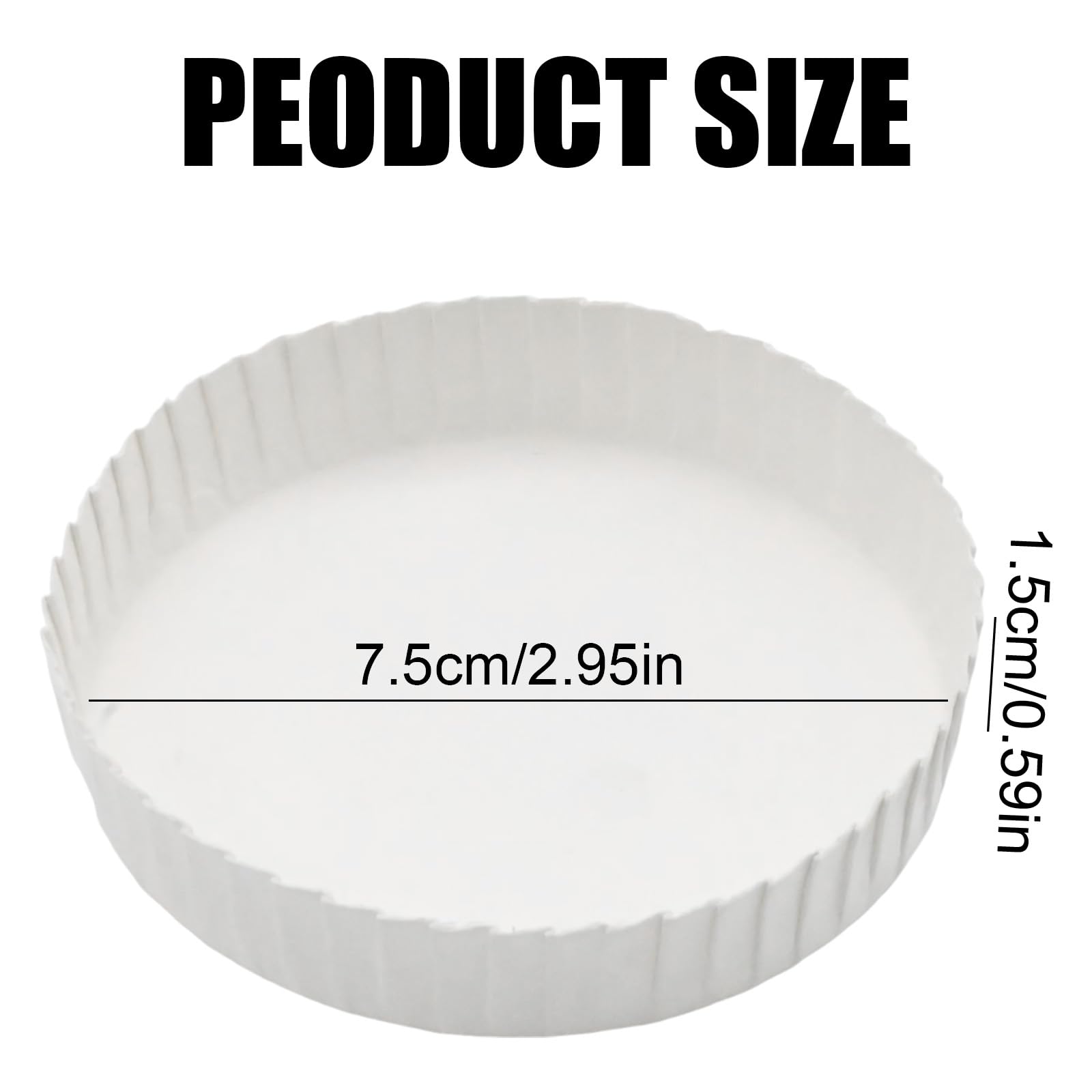 VIKKSAER 150Pcs Disposable Paper Cup Cover, White Coffee Cup Lids, 7.5 x 7.5 x 1.5cm, Suitable for Home, Parties, Offices, Cafes