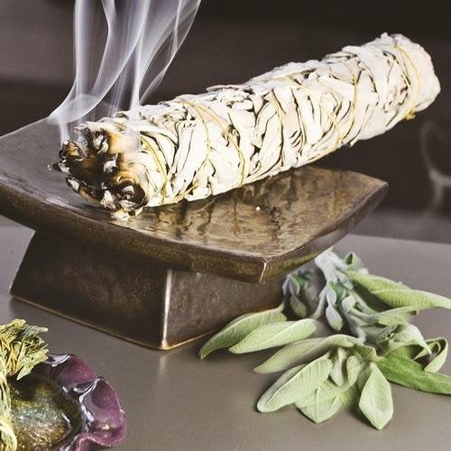 Incense Garden 6 Pack-Premium California White Sage Smudge Sticks, Each Stick Approximately 4 Inches Long-Made in USA.