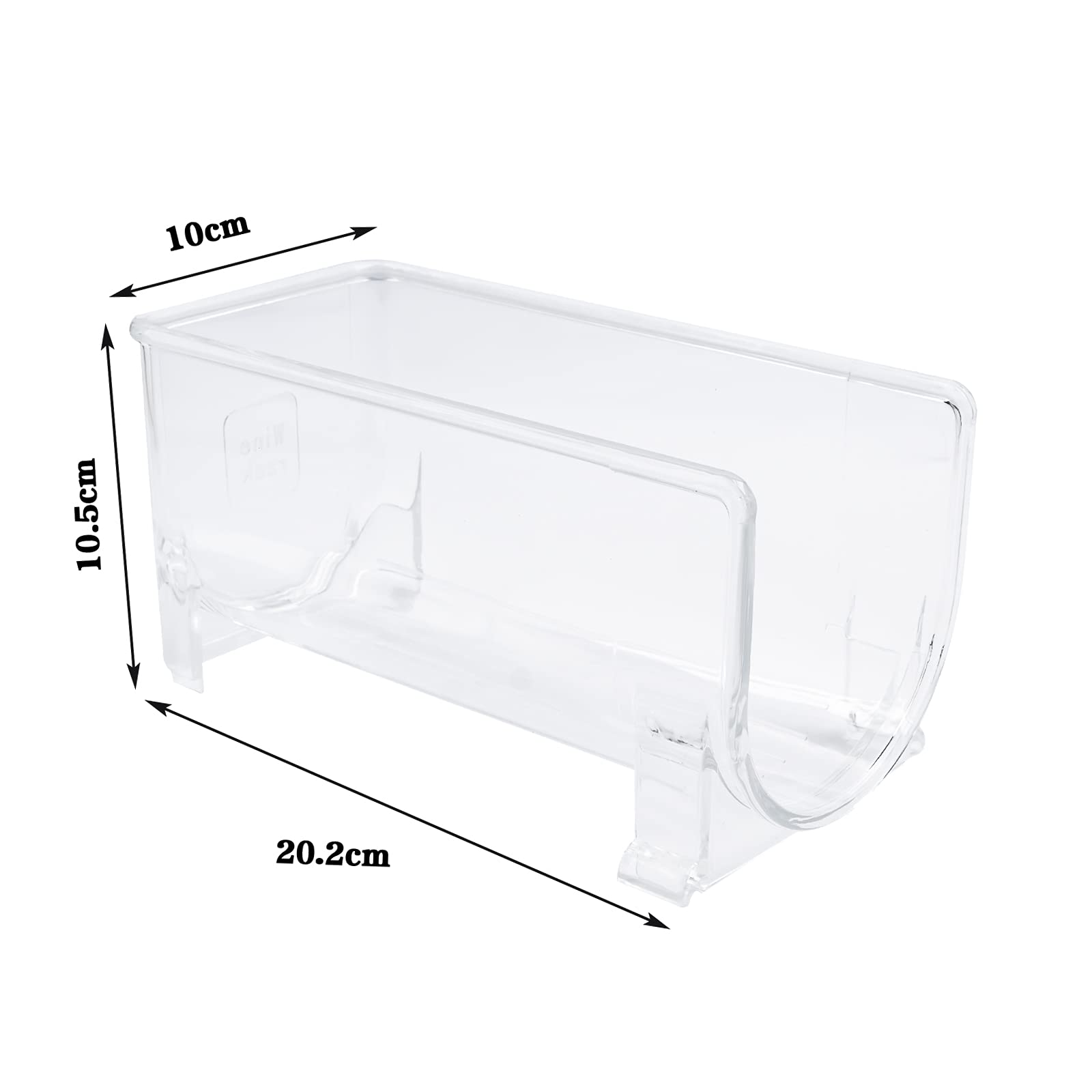 Stackable Wine Storage Rack 6 pcs | Free Standing Organizer for Refrigerator or Kitchen Countertops - Holds (6)
