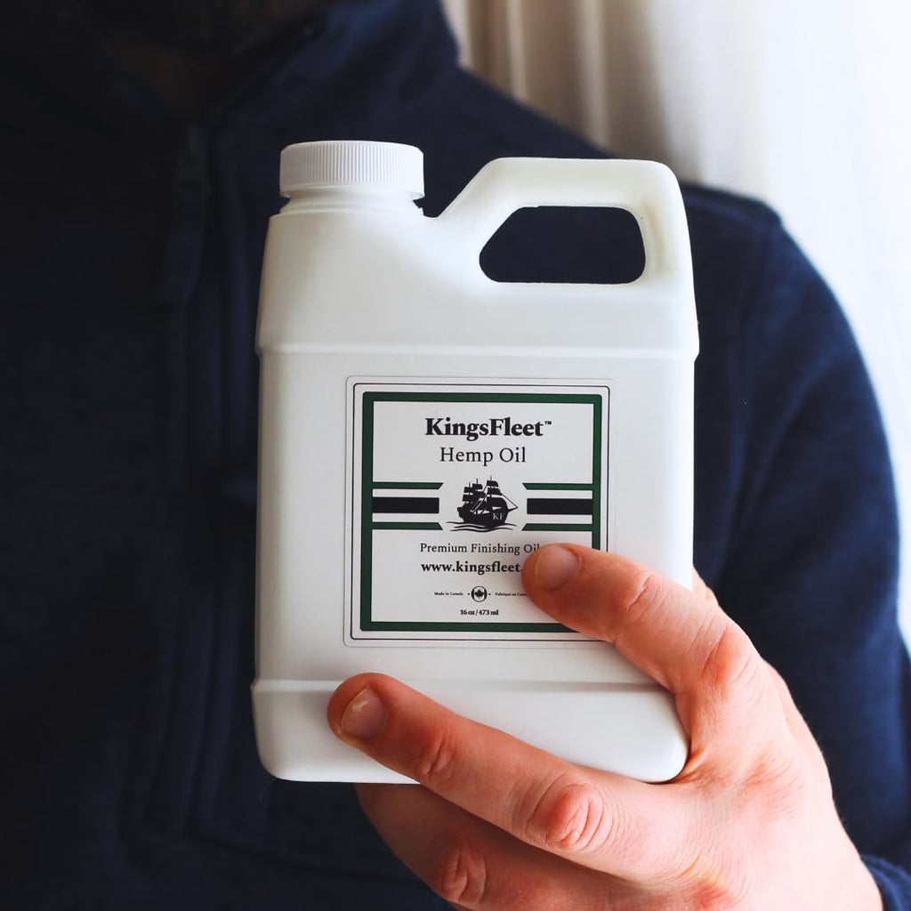 KingsFleet - Hemp Oil | 16oz | Canadian Made | Organic Finishing Oil for Wood | All Natural Alternative! | Restore, Protect, and Maintain!
