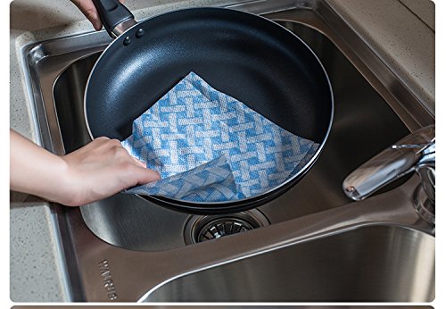 JEBBLAS J Cloth Reusable Cleaning Towels Dish Towels and Dish Cloths Reusable Towels,Handy Cleaning Wipes, Great Dish Towel, Disposable, Absorbent, Dry Quickly 80 Sheets/Pack, 3 Color