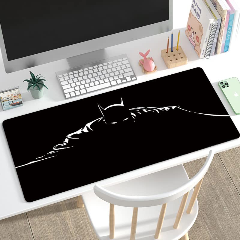 31.5x11.8 Inch BAT Shadow Non-Slip Rubber Stitched Edges Extended Large Gaming Mouse Pad Office Keyboard Mouse Mat