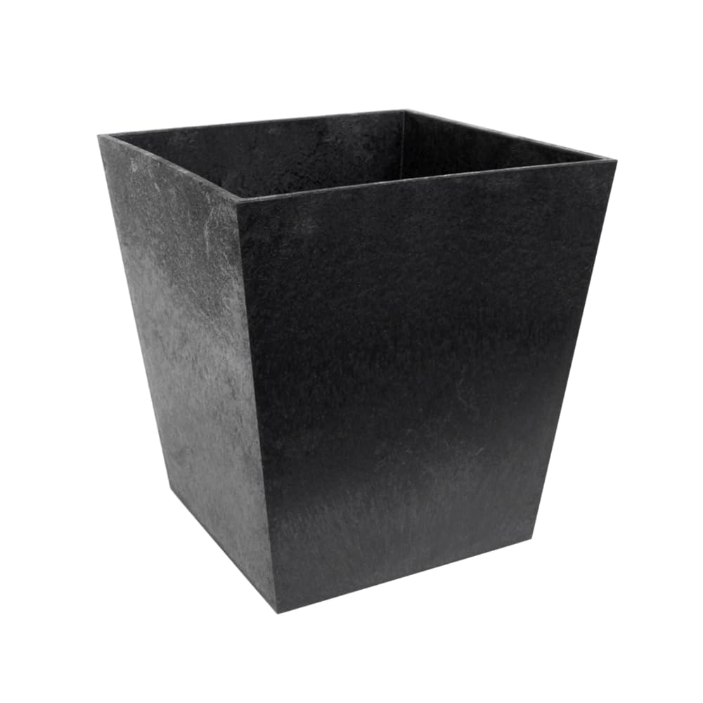 Tierra Verde 12″ x 13″ Sonata Square Planter in Slate, Made from Recycled Materials