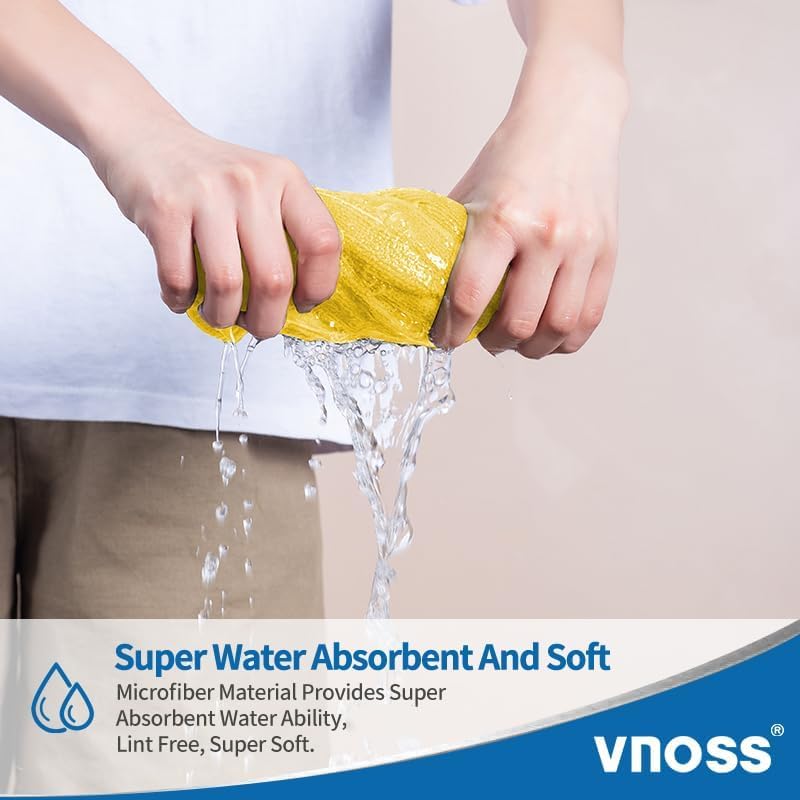 Microfiber Cleaning Cloths, 50 Pack Cleaning Rags Towels Bulk Absorbent Lint-Free Washcloths, All-Purpose Washable Car Cloth Wipes for Detailing, Office, Household 11.5" x 11.5"