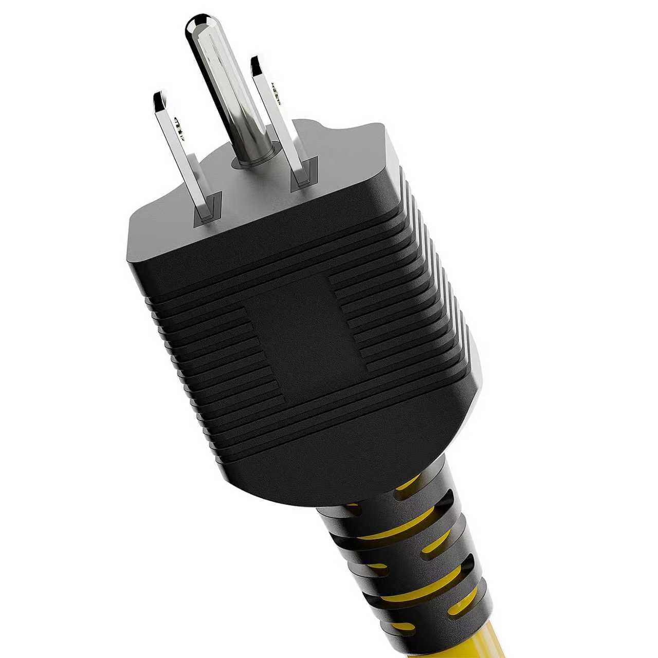 Nema 5-15P to L14-30R Power Adapter Cord, Household 15Amp to Generator Lock in 30Amp Adapter Cord, STW 10AWG Length= 1Foot
