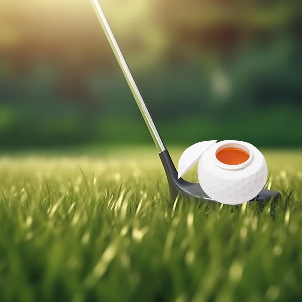 6 Pcs 1.5oz Golf Ball Shaped Shot Glass,Novelty Golf Ball Shot Glasses with Lid,Perfect Present for Golf Enthusiasts,Funny Personalized Golf Shots Glasses for Party Favors & Sports Gifts