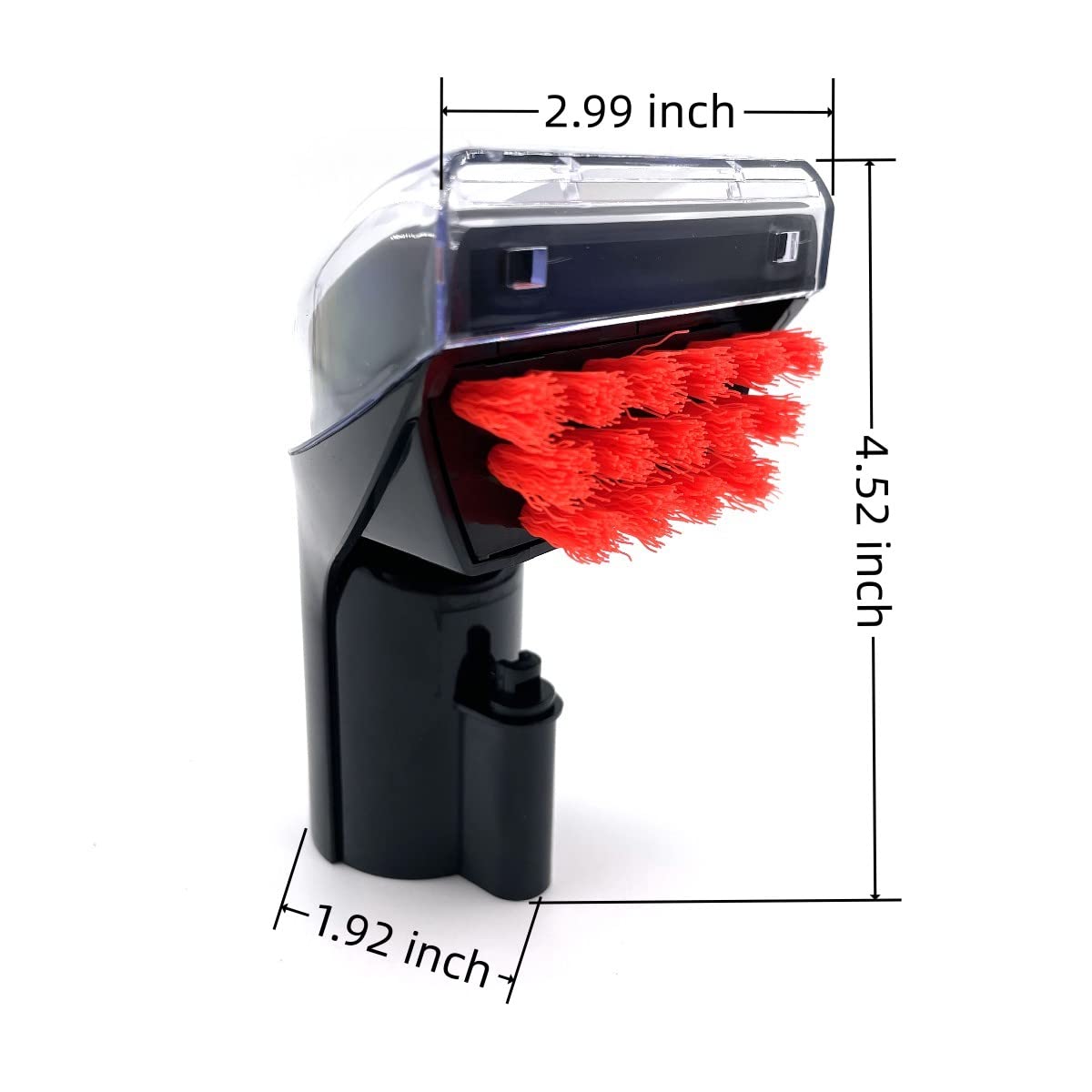 1400B Little Green Machine Brush Replacement Parts Compatible for Bissell 1400B 3353 3194 2458 3588F 1986 1425 Multi-Purpose Portable Tough Stain Brush Tool Black Attachments（1+2） Pack