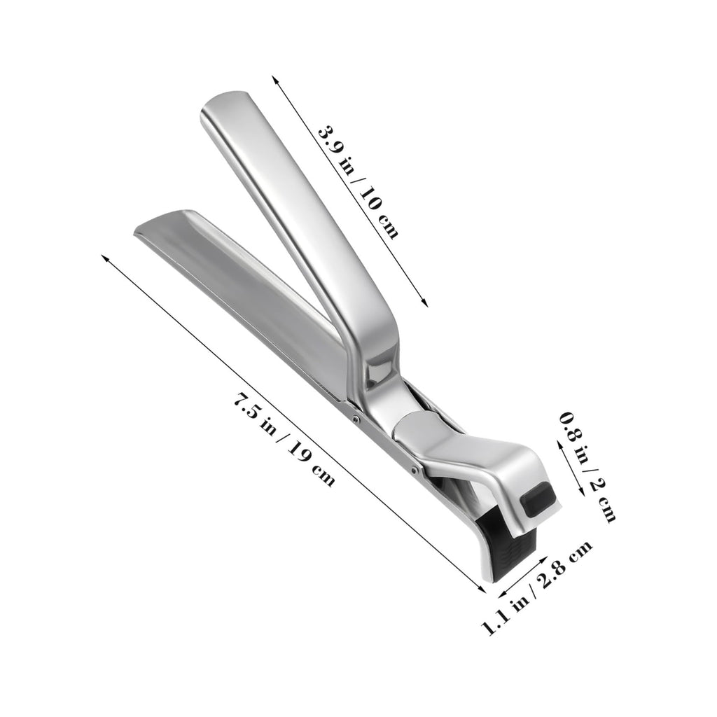 Angoily Anti-scalding Kitchen Plate Gripper Clip Stainless Steel Hot Bowl Holder with Abs Heat-Resistant