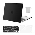 MOSISO Compatible with MacBook Air 13 inch Case M5 2026 M4 2025 M3 M2 2024-2022 A3449 A3240 A3113 A2681, Hard Shell&Keyboard Cover&Screen Film&Pouch for MacBook Air 13.6 inch Case, Black