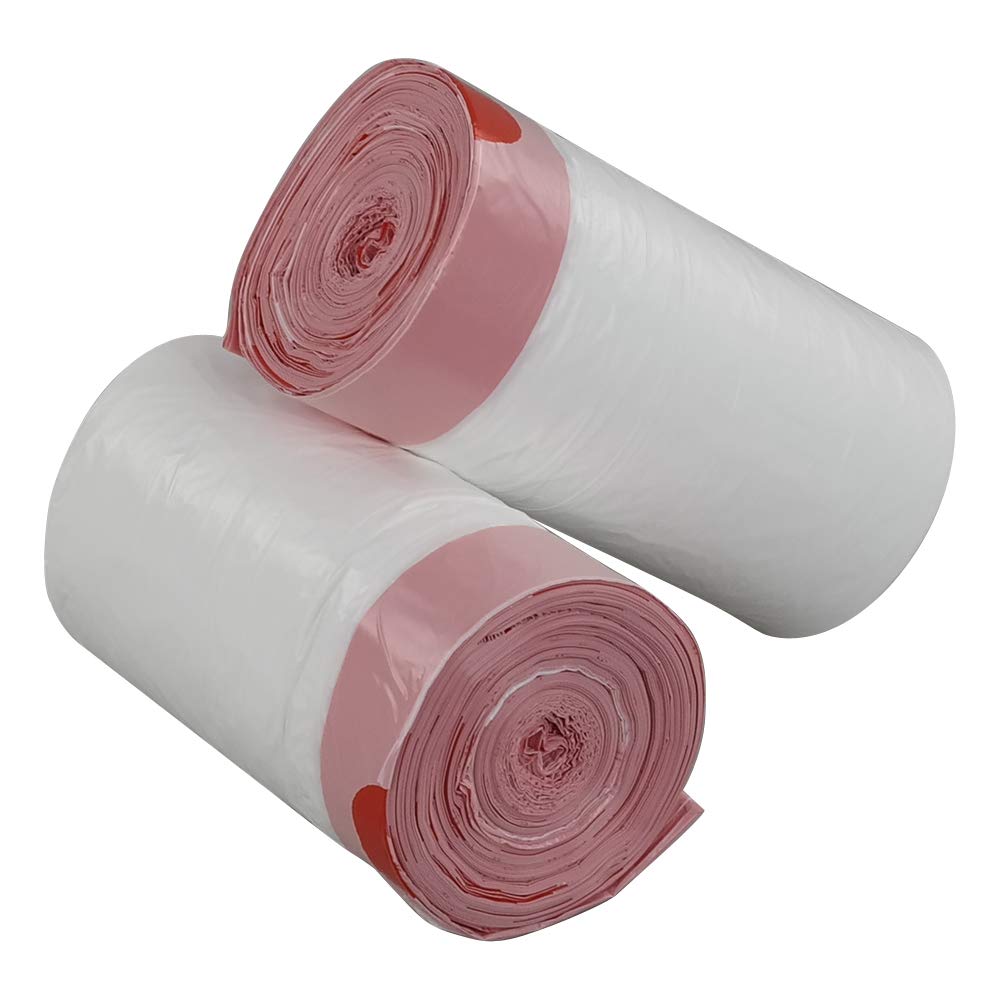 CadineUS 3 Gallon Drawstring Trash Bags, Drawstring Garbage Bags, 120 Bags