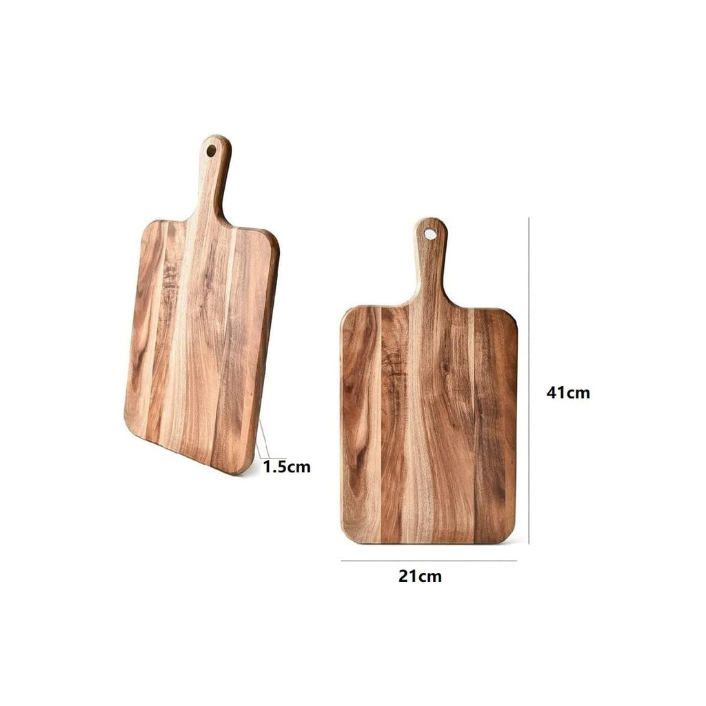 UgyDuky Acacia Wood Cutting Board Wooden Kitchen Cutting Board with Handle Wooden Chopping Board Wood Serving Board Charcuterie Board Serving Board for Food Prep Bread Fruit Vegetable Meat Serving