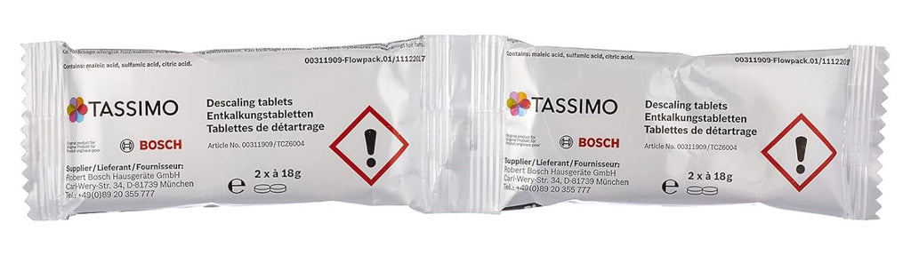 Tassimo Bosch Coffee Machine Descaling/Decalcifying Tablets