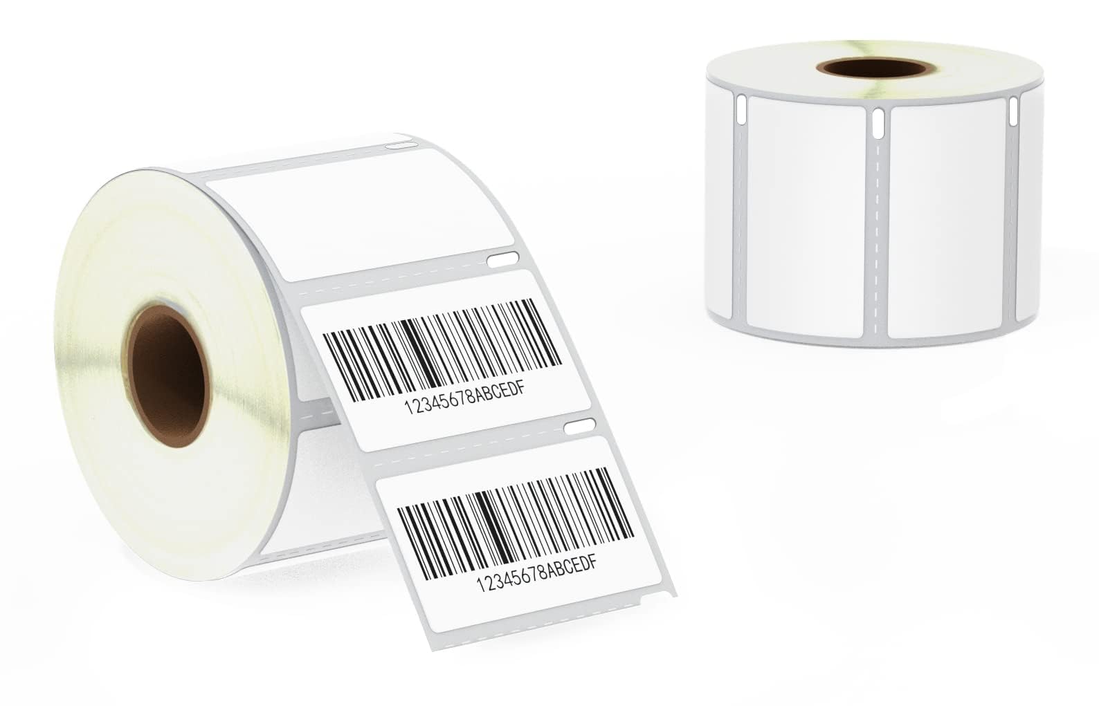 BETCKEY - Compatible DYMO 30334 (2-1/4" x 1-1/4") Multipurpose Barcode/FNSKU Labels, Perforated, Compatible with DYMO Labelwriter 450, 4XL, NOT Fit 550 & 5XL [2 Rolls/2000 Labels]
