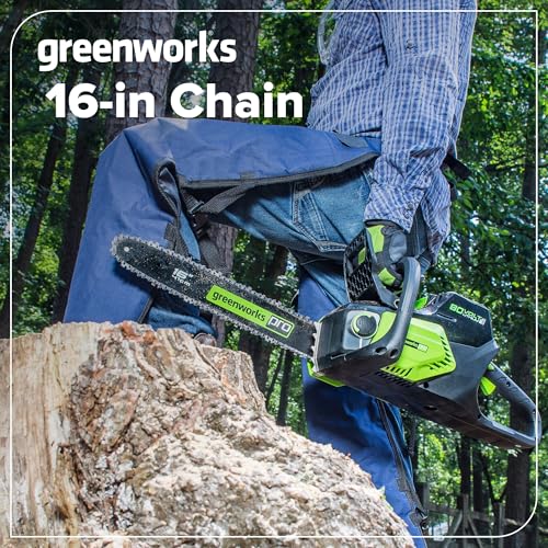 Greenworks 16" Chainsaw Chain, 3/8" Pitch, 0.05" Gauge, 56 Drive Links, Genuine Greenworks Replacement Part 2904402