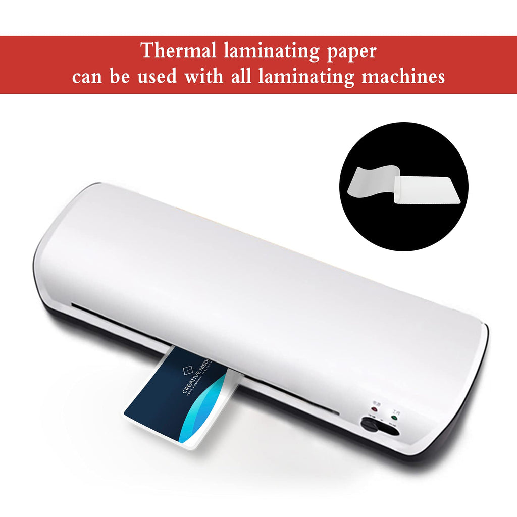 300 PCS Thermal Laminating Sheets, 2.6 x 3.7 Inch (Business Card Size) Transparent Hot Laminating Sheets Thermal Laminating Paper for Protecting Business Card ID Card