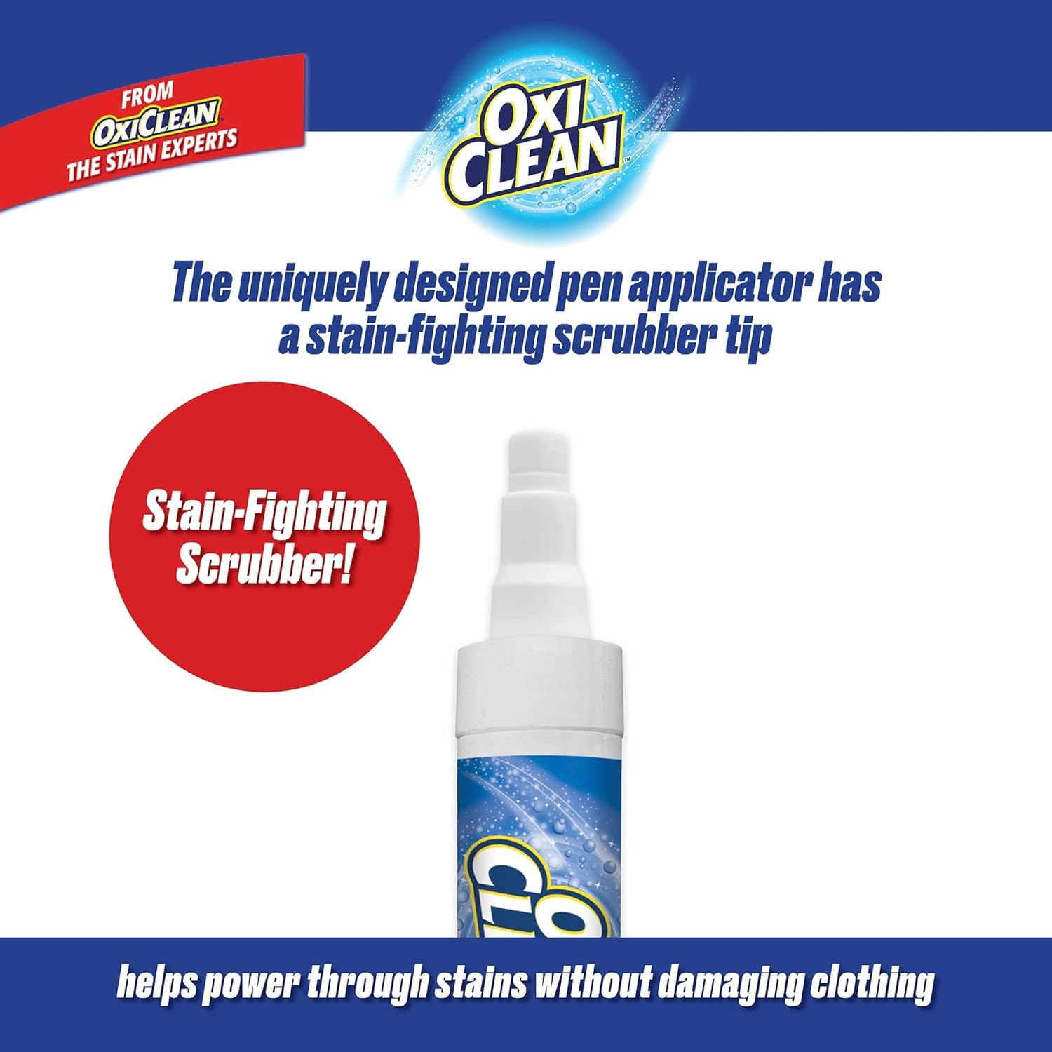 CR Brands OxiClean On The Go Stain Remover Pen for Clothes and Fabric, to Go Instant Stain Removal Stick, 3-Count