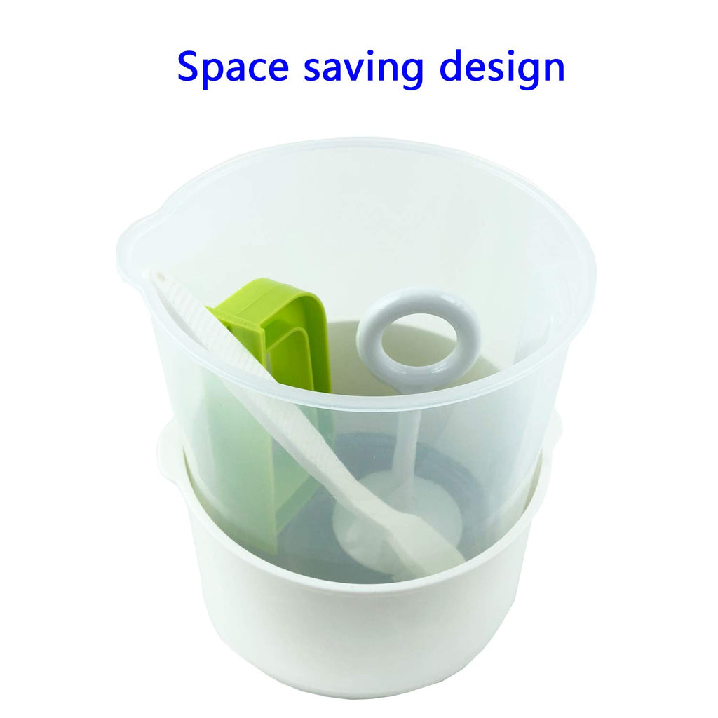 Multiple Usage Food Strainer, Nut Milk Bag Replacement, Yogurt Strainer, Food Grade Polycarbonate And Stainless Steel Mesh BPA-Free, Nut Milk/Soy Milk/Juice/Tea Filter