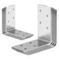 Andorm 8 Pack L Brackets 3x3 for Wood, Framing Bracket, Heavy Duty Corner Brackets, Stainless Steel Corner Brace, 90 Degree Bracket, Iron Brackets for Wood Beam, Angle Iron with Holes Outdoor
