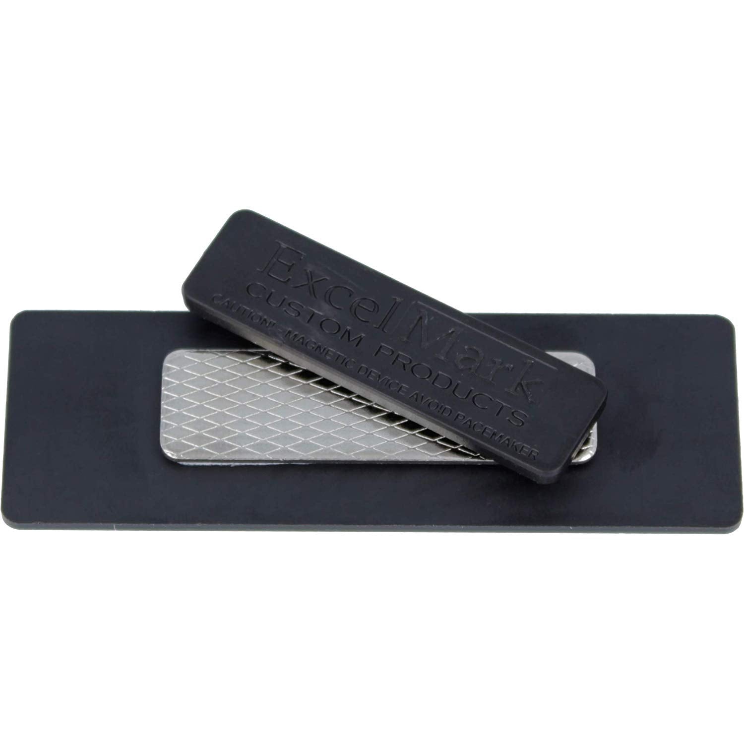 ExcelMark Blank Name Tag/Badge with Magnetic Backing - 1"x 3"(25 Pack - Gold)