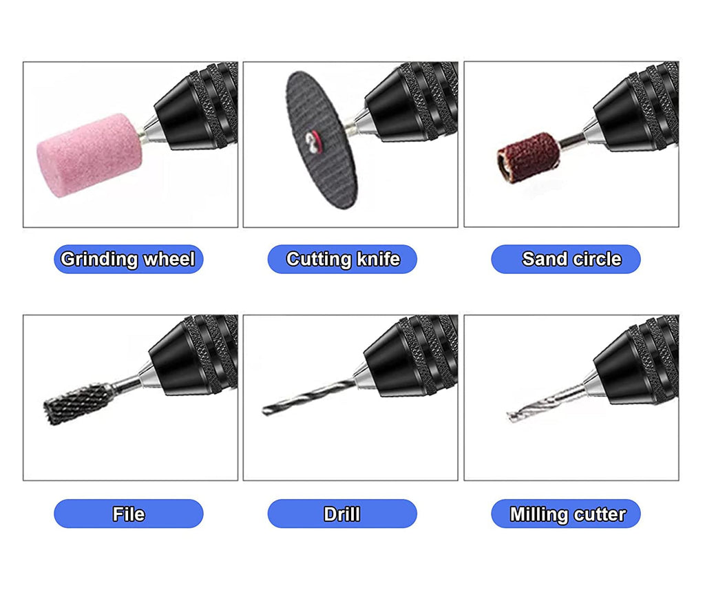 Chargenyang 3 Pcs Keyless Drill Chuck Bit 1/4 Inch Hex Shank Keyless Drill Chuck Conversion Tool,0.3-6.5mm&0.3-3.6mm&0.8-8mm Quick Screwdriver Drill Adapter for Micro Drill Bit