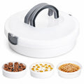 Xbopetda Round Cake Carrier 12 Inch Cupcake Holder Cake Stand with Lid and Handles 3-in-1 Cake Box Container BPA-Free Dessert Carrier for Cheesecake, Pie, Cupcakes Devil Eggs Cake (White, 12x4in)