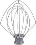 KITCHPOWER K45WW Wire Whip Attachment for Tilt-Head Stand Mixer, Stainless Steel Egg Cream Stirrer, Flour Cake Balloon Whisk