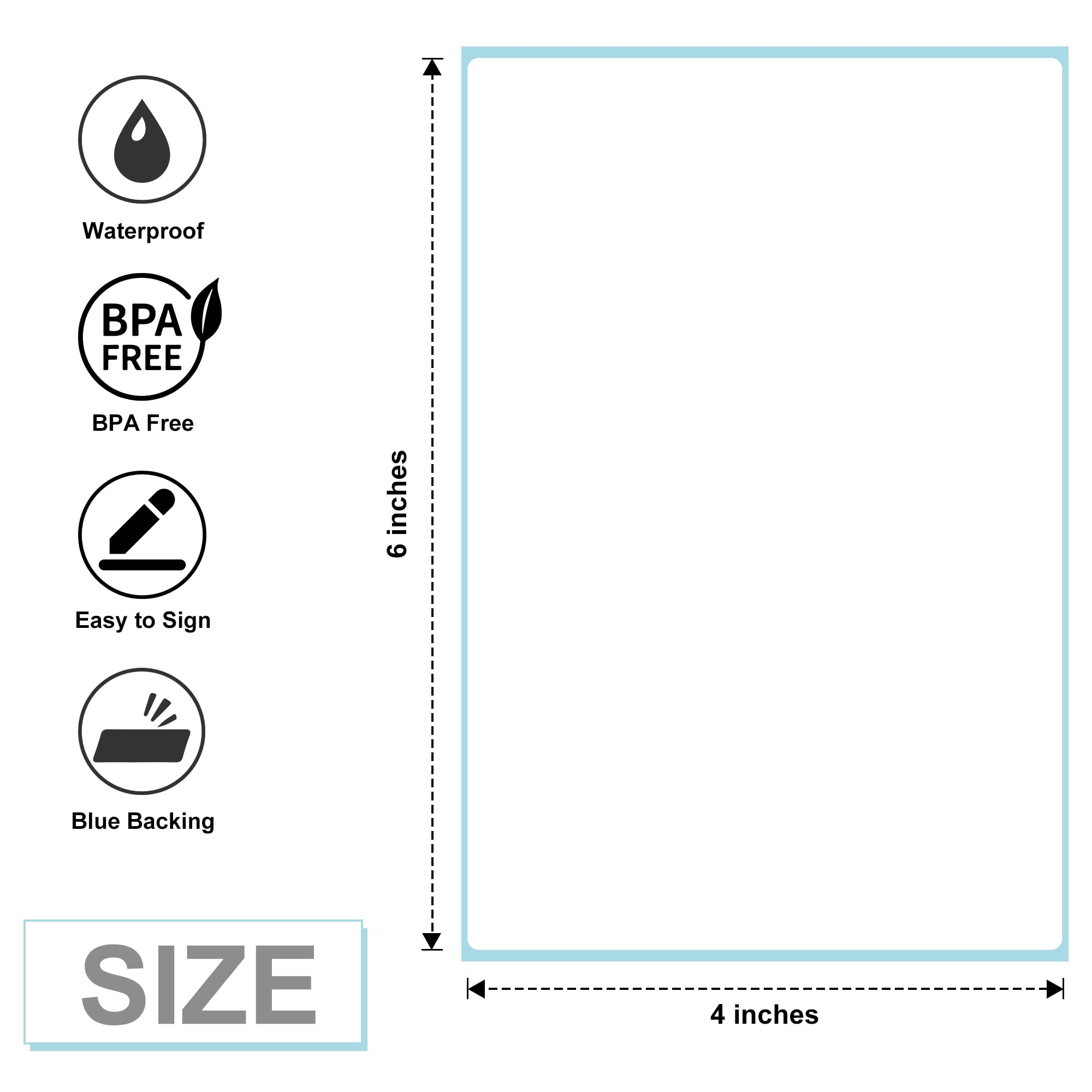 L LIKED 4x6 in Direct Thermal Labels, 1000 Pcs Fanfold Shipping Labels with Perforations, Thermal Printer Labels Compatible with Munbyn, Vretti, Rollo & Zebra Printer