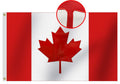 Heavy Duty Canada Flag 2x3 Ft Small -Longest Lasting Nylon 210D | Deluxe Embroidered Maple Leaf | Four Rows Stitching Fly Ends|Canadian Flags Outdoor Decoration Gift Yard House Banner