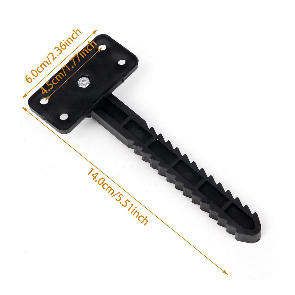 RDEXP 14x6cm Plastic Iron Sectional Sofa Furniture Interlocking Sofa Connector Bracket with Hardware Set of 6