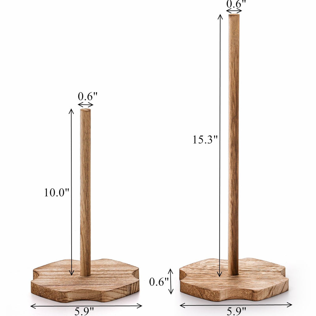 Cididu 8 Pieces Wood Donut Stand, Bagel Stand Holder Display for Dessert Table, Detachable Rustic Donut Sticks Display Tower for Wedding Birthday Parties Decorations Supplies (2 Sizes)