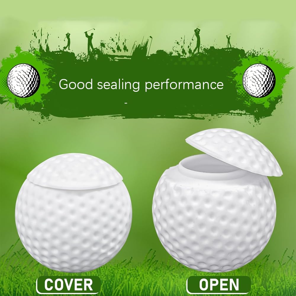 6 Pcs 1.5oz Golf Ball Shaped Shot Glass,Novelty Golf Ball Shot Glasses with Lid,Perfect Present for Golf Enthusiasts,Funny Personalized Golf Shots Glasses for Party Favors & Sports Gifts