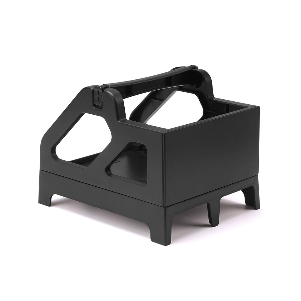 MUNBYN External Label Holder for Rools and Fan-Fold Labels, 2 in 1 External Label Stand for Shipping Thermal Label, Work with Desktop Shipping Label Printer