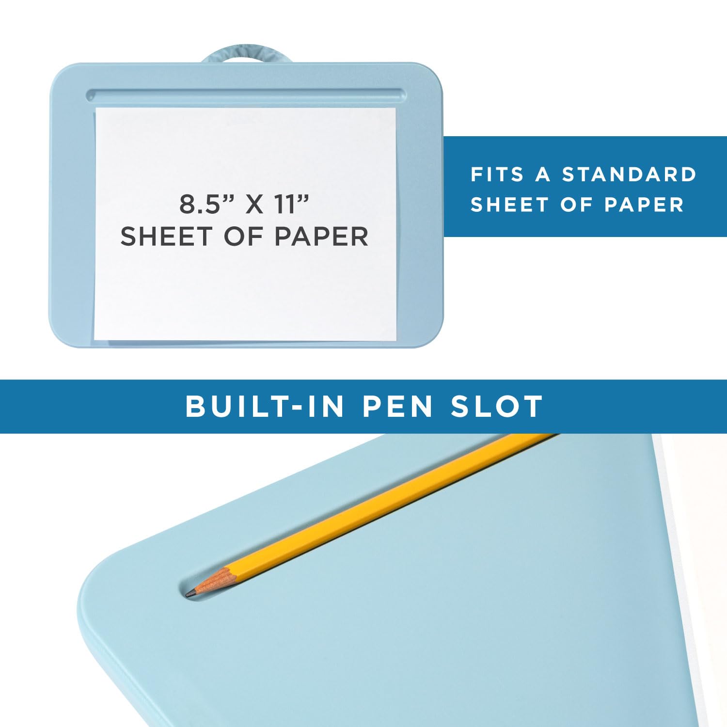 LapGear Compact Lap Desk - Alaskan Blue - Fits Up to 13.3 Inch Laptops - Style No. 43103