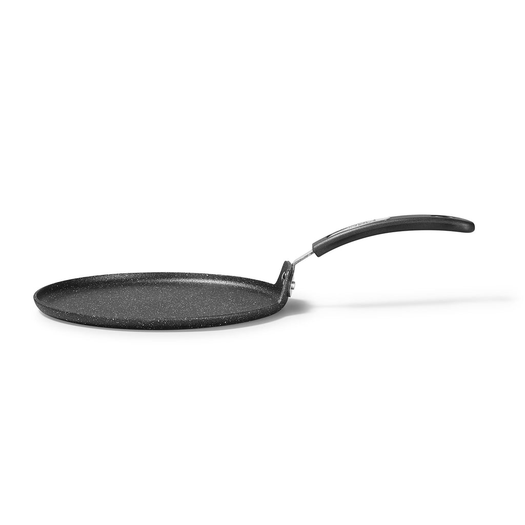 Starfrit The Rock 26cm (10") Non-Stick Multi Pan - Tawa - Durable Forged Aluminum - Induction Ready - Oven Safe - PFOA Free - Easy to Clean - Black