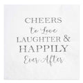 Crisky Bridal Shower Silver Napkins Disposable Silver Cocktail Beverage Dessert Napkins for Wedding Shower Engagement Party Decorations, 100 Pcs, 3-Ply