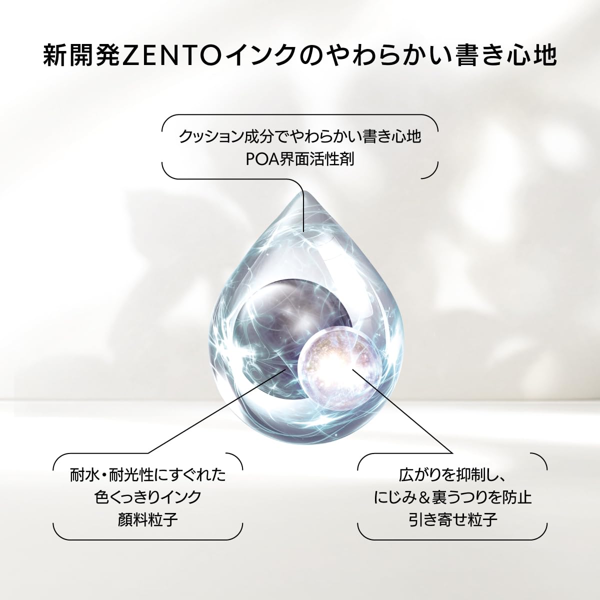 三菱鉛筆 uniball ZENTO Flow Model Rollerball Pen, Anodized Aluminum Grip, Extra Fine 0.38mm, Water-Based Black Ink, Ultra-Smooth with Reduced Friction, Fluorite, (UBNZF38.8)