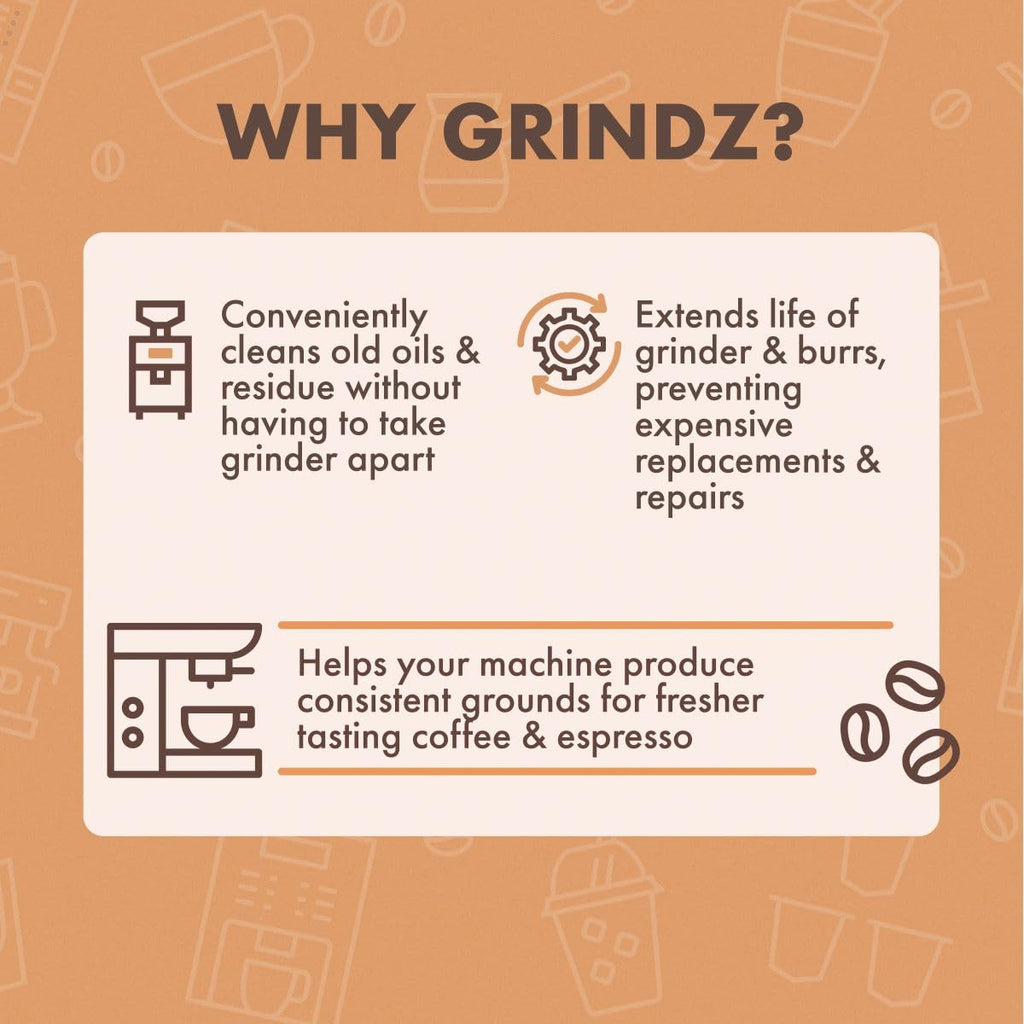 Urnex Grindz Professional Coffee Grinder Cleaning Tablets, 430 grams