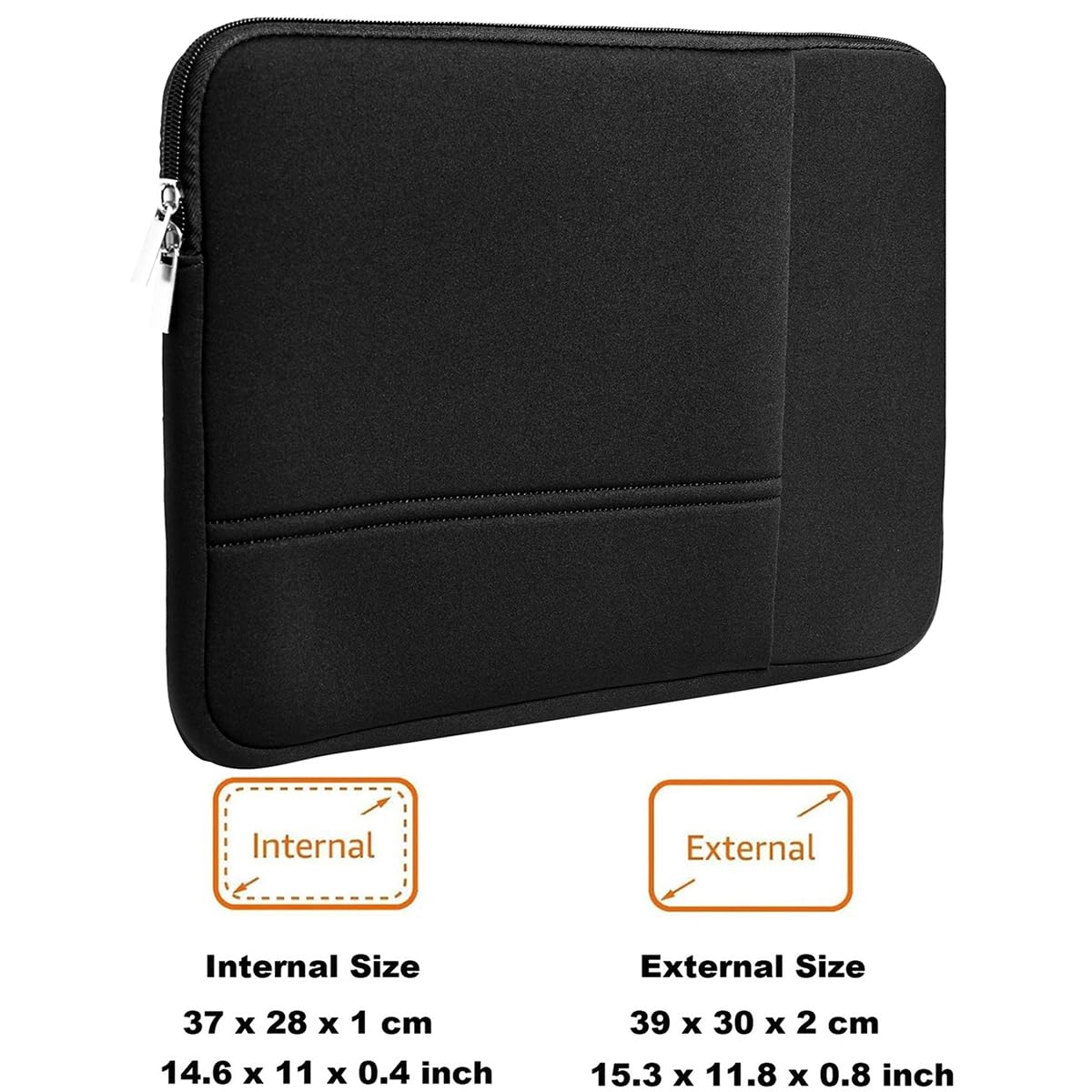 Portable Monitor Case 15.6 inch Soft Protective Carrying Sleeve Bag Pounch for 15.6'' External Monitor Display