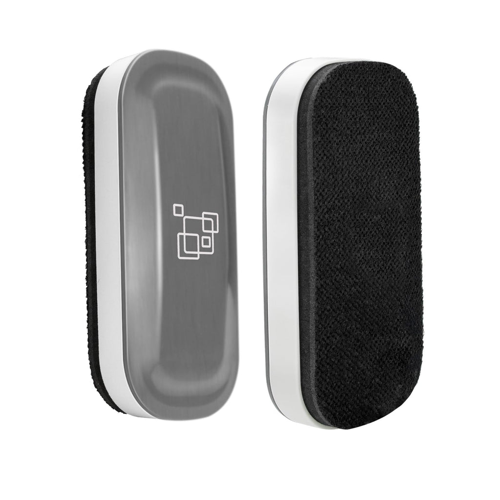 maxtek Magnetic Dry Erase Eraser, Whiteboard Dry Eraser, 2 Pack, Strengthened Magnetic Dry Eraser for Dry Erase Board, Glass Board, Calendar Board, Office and School Supplies (Gray)