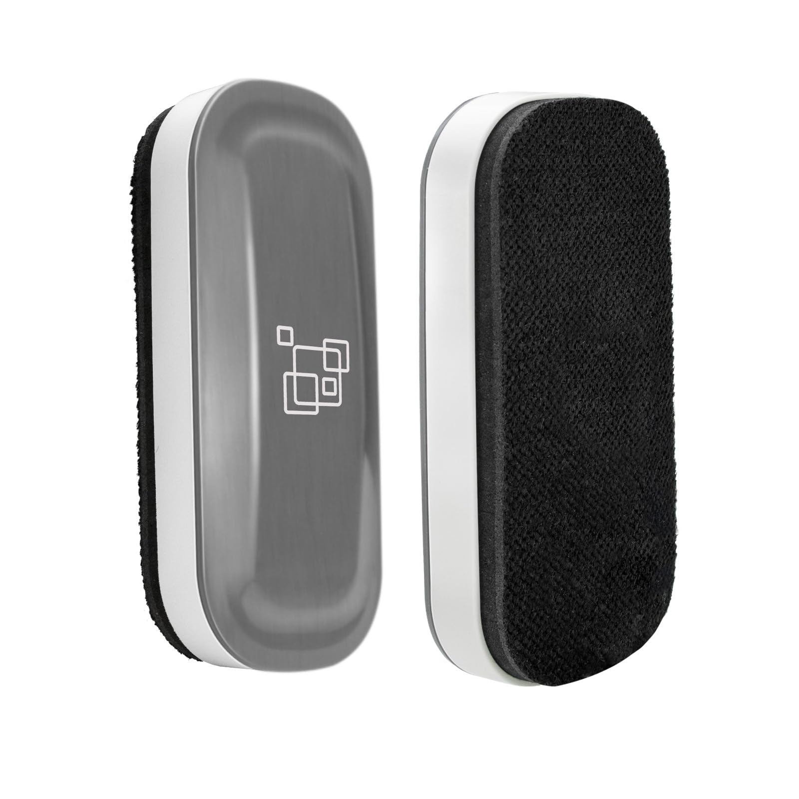 maxtek Magnetic Dry Erase Eraser, Whiteboard Dry Eraser, 2 Pack, Strengthened Magnetic Dry Eraser for Dry Erase Board, Glass Board, Calendar Board, Office and School Supplies (Gray)