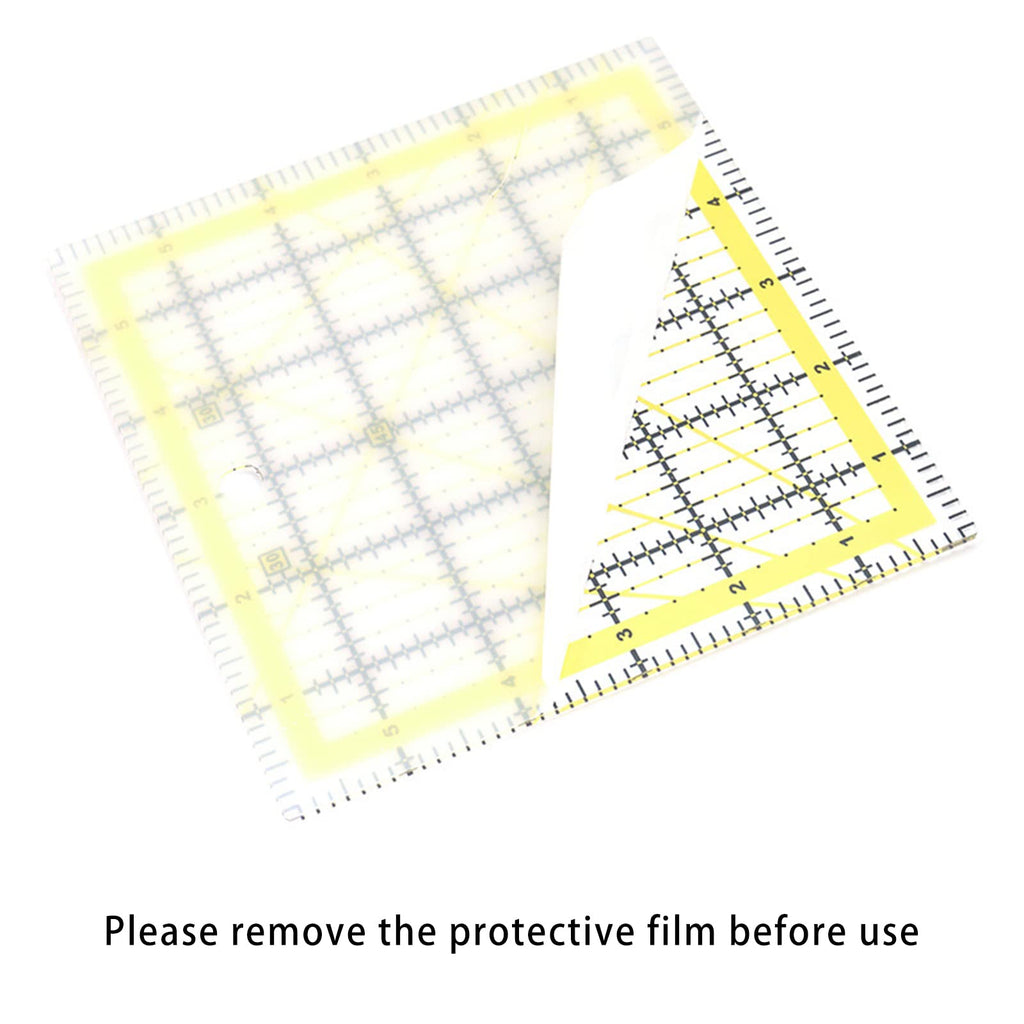 8 Pack Acrylic Quilting Ruler, Square Transparent Fabric Quilter Ruler with Double-Colored Grid Lines.Clear Sewing and Ironing Rulers for Precision Cutting and Easy Sewing